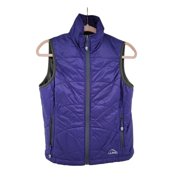 L.L.Bean Jackets & Blazers - L.L.Bean PrimaLoft Packaway Outdoor Zip Insulated Vest XS Petite Blue